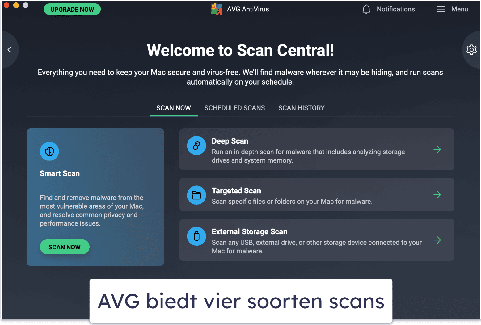 7. AVG Antivirus Free voor Mac — Betrouwbare maar beperkte Mac-bescherming