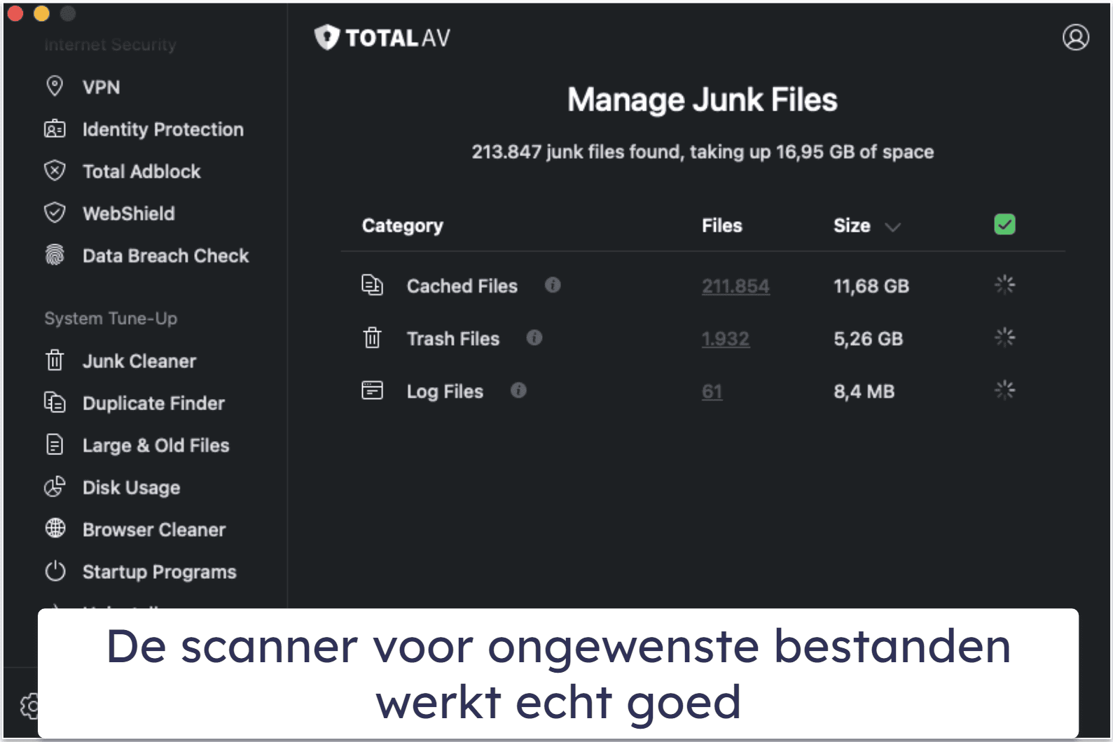 2.🥈 TotalAV Free Antivirus — Goede antivirusscanner en beperkte Mac-versnellingstools