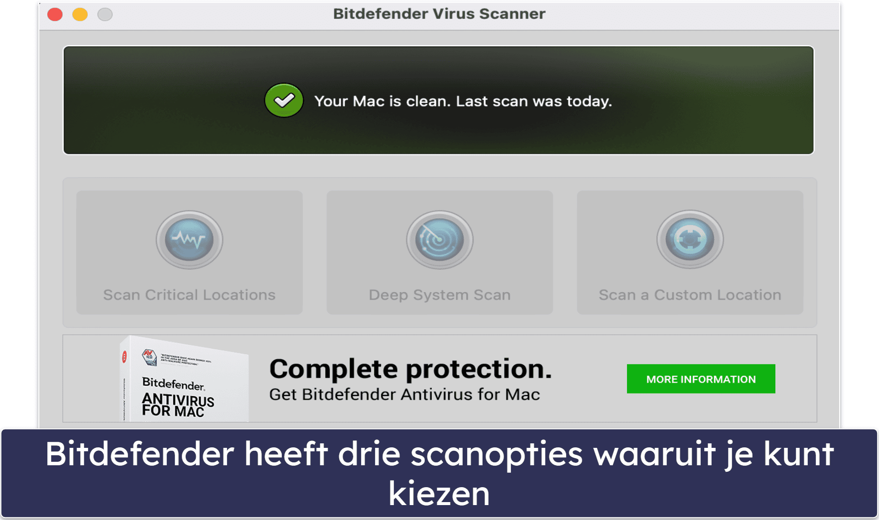 3.🥉 Bitdefender Virusscanner voor Mac — Uitstekende cloudgebaseerde malwarescans