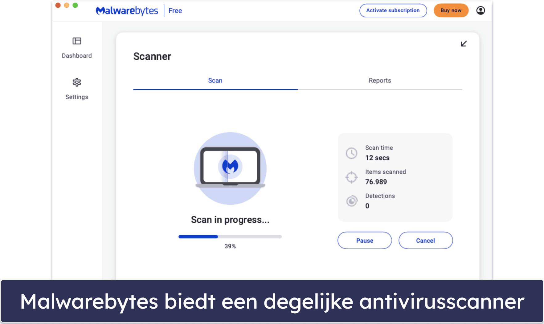 4. Malwarebytes voor Mac (Free) — Degelijk scannen en verwijderen van antivirussoftware