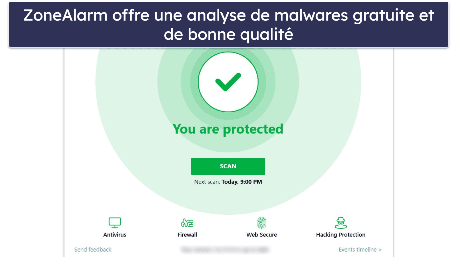 9. ZoneAlarm — Analyse de malwares efficace avec pare-feu gratuit