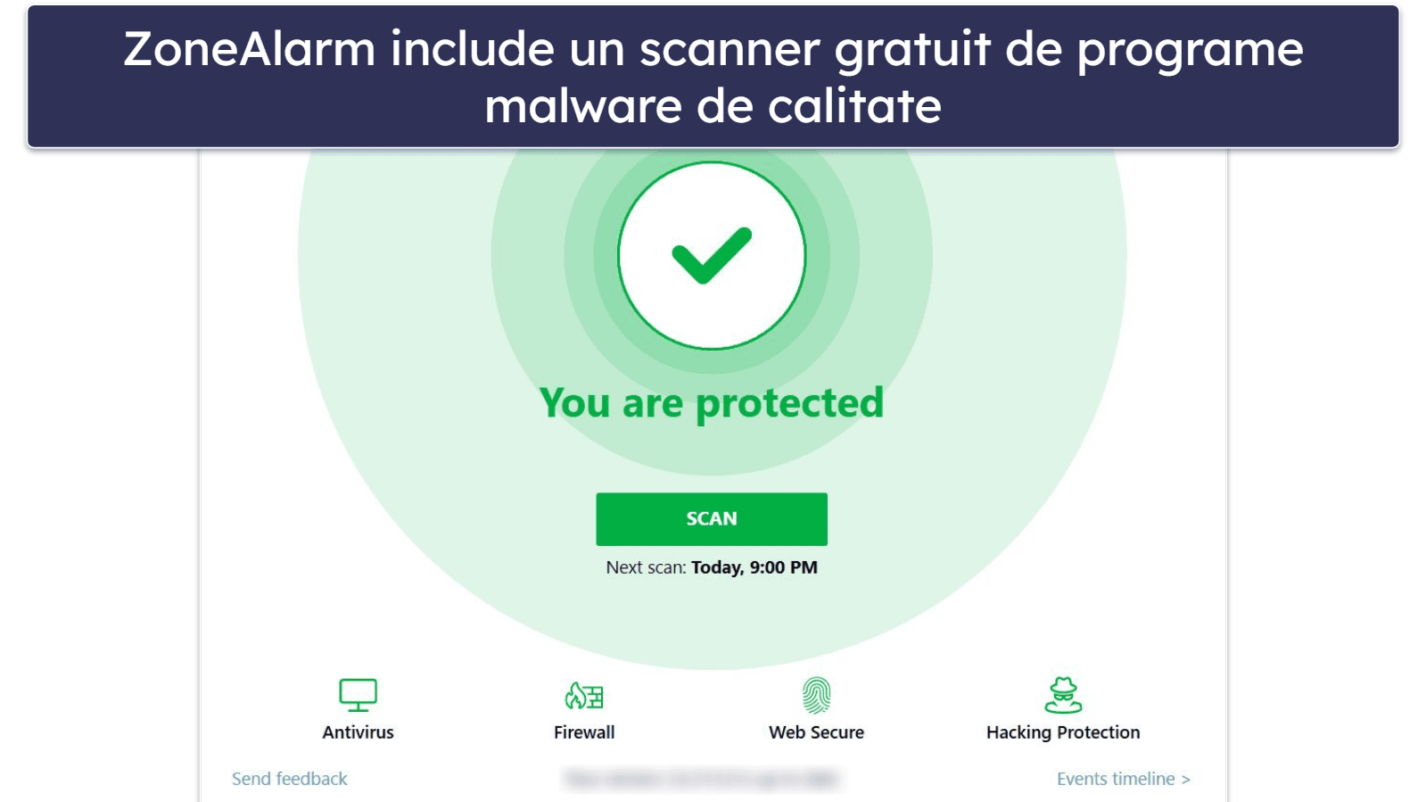 9. ZoneAlarm — Scanner de malware eficient cu un firewall gratuit