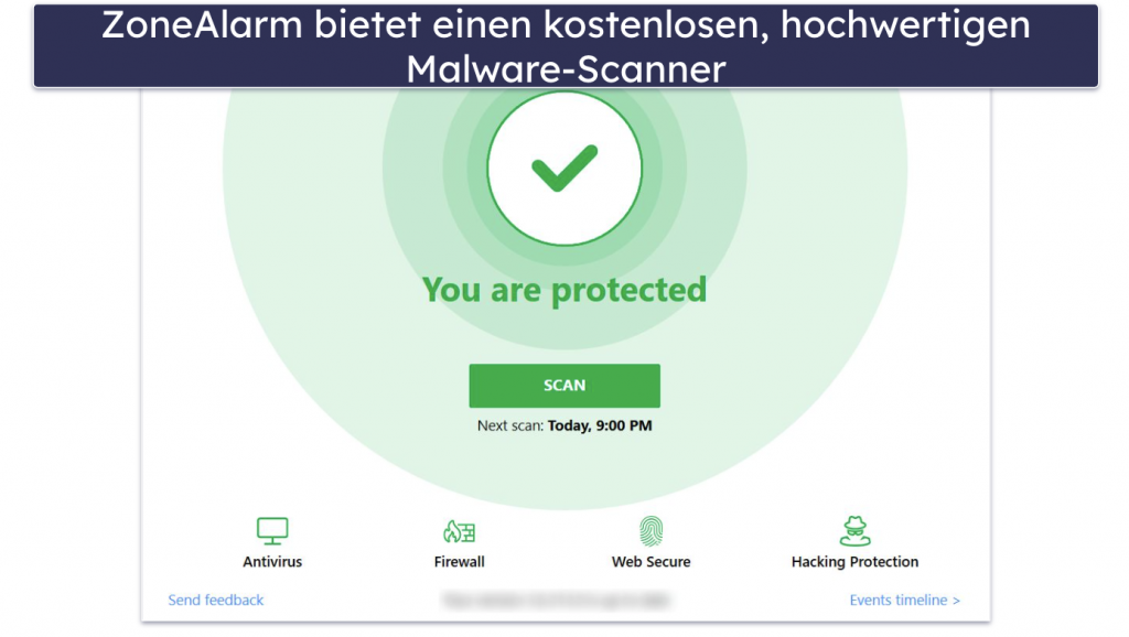 9. ZoneAlarm – effizienter Malware-Scanner mit einer kostenlosen Firewall