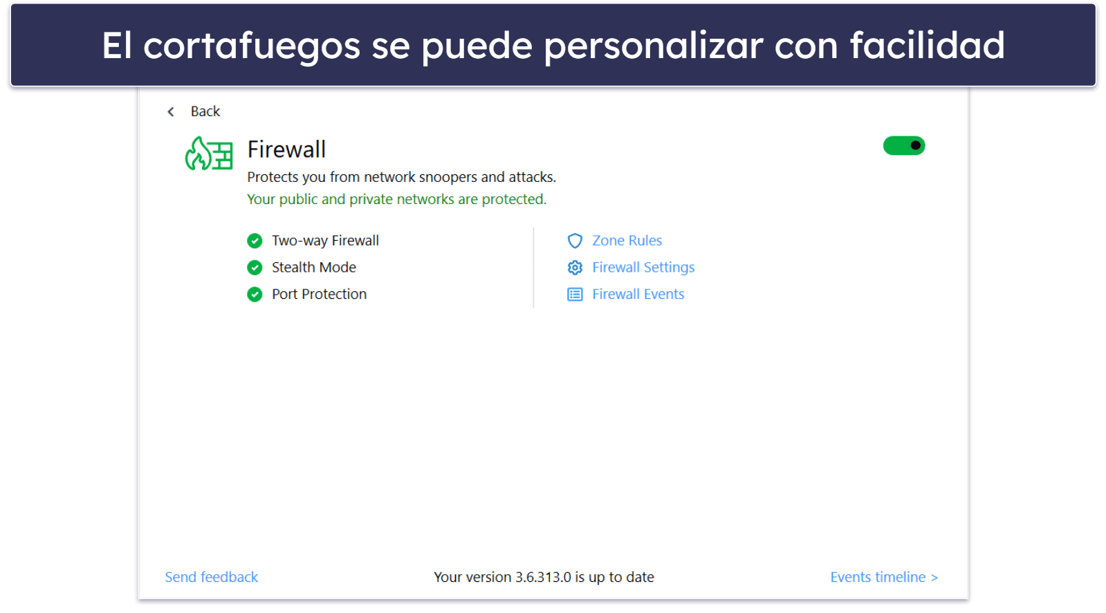 9. ZoneAlarm: lncluye un análisis de malware eficaz y un cortafuegos gratuito