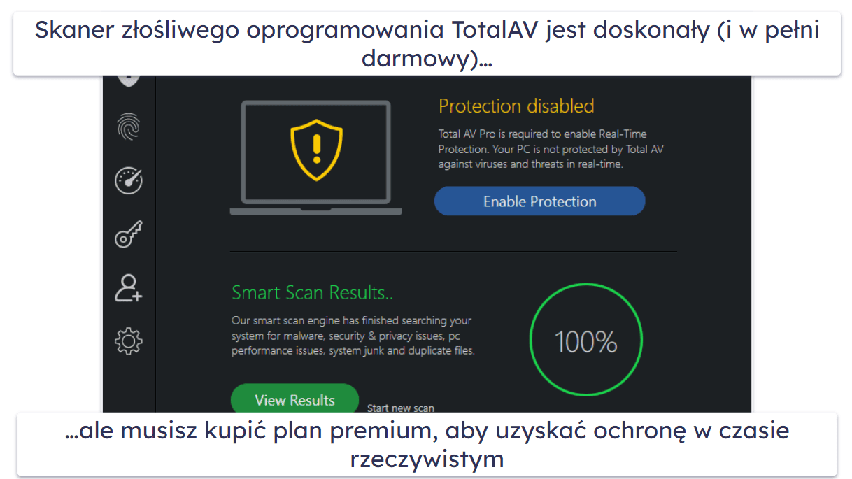 4. TotalAV Free Antivirus: Najbardziej intuicyjny darmowy antywirus