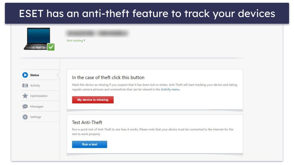 10. ESET — Advanced Malware Detection &amp; Anti-Theft Tools