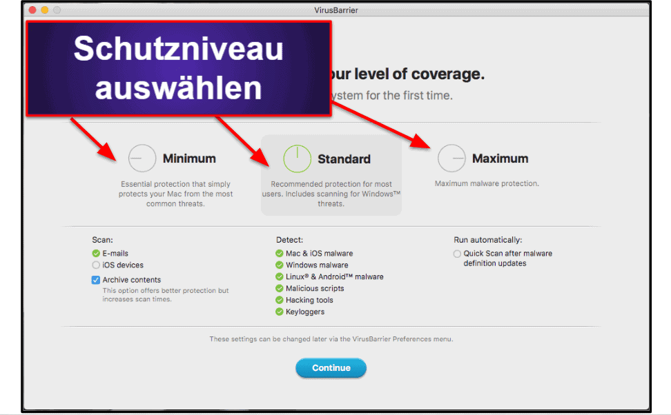 Intego – Benutzerfreundlichkeit und Einrichtung