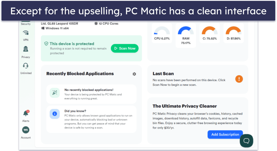 PC Matic Ease of Use &amp; Setup — Excellent SuperShield, but Buggy PC App