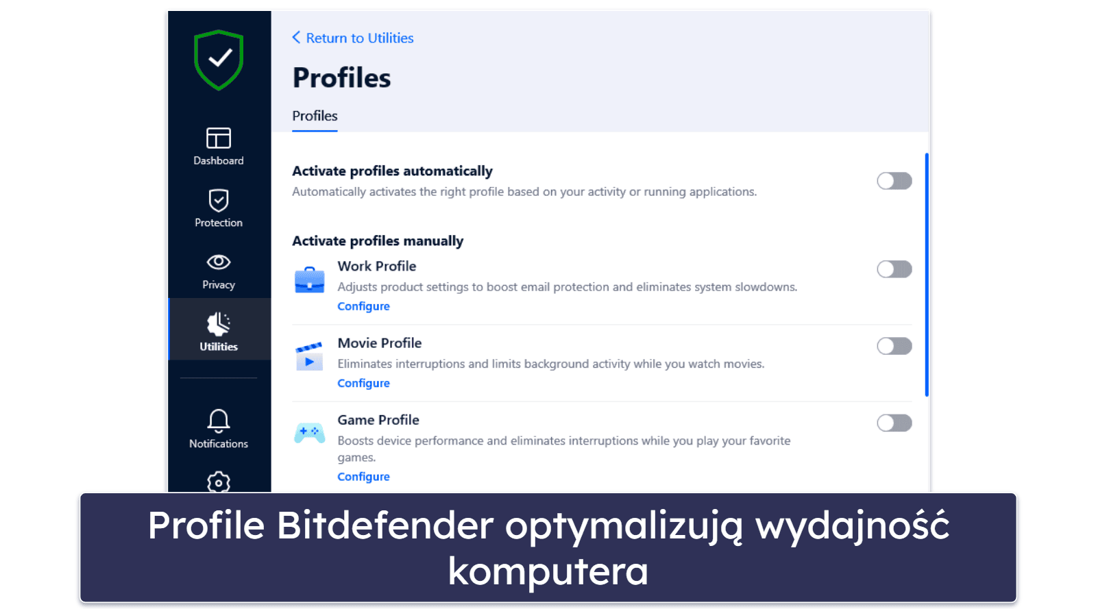 🥈2. Bitdefender Antywirus Free Edition na Windows: program z zaawansowanymi zabezpieczeniami przed złośliwym oprogramowaniem i ochroną sieci, który nie obciąża systemu