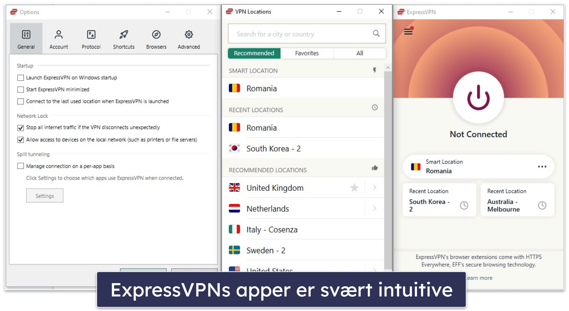 🥇1. ExpressVPN — Beste generelle VPN i 2024