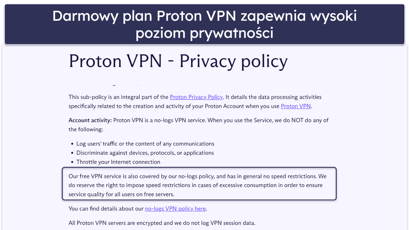 🥈2. Proton VPN — Zyskaj świetny darmowy plan z nieograniczoną ilością danych + bardzo szybki