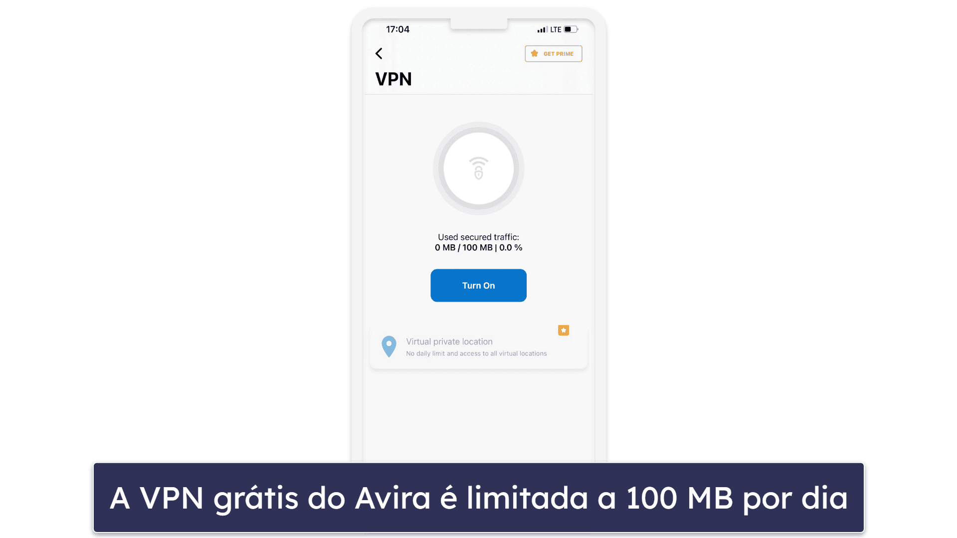 6. Avira Free Mobile Security para iOS — Bons recursos de privacidade para iOS + VPN