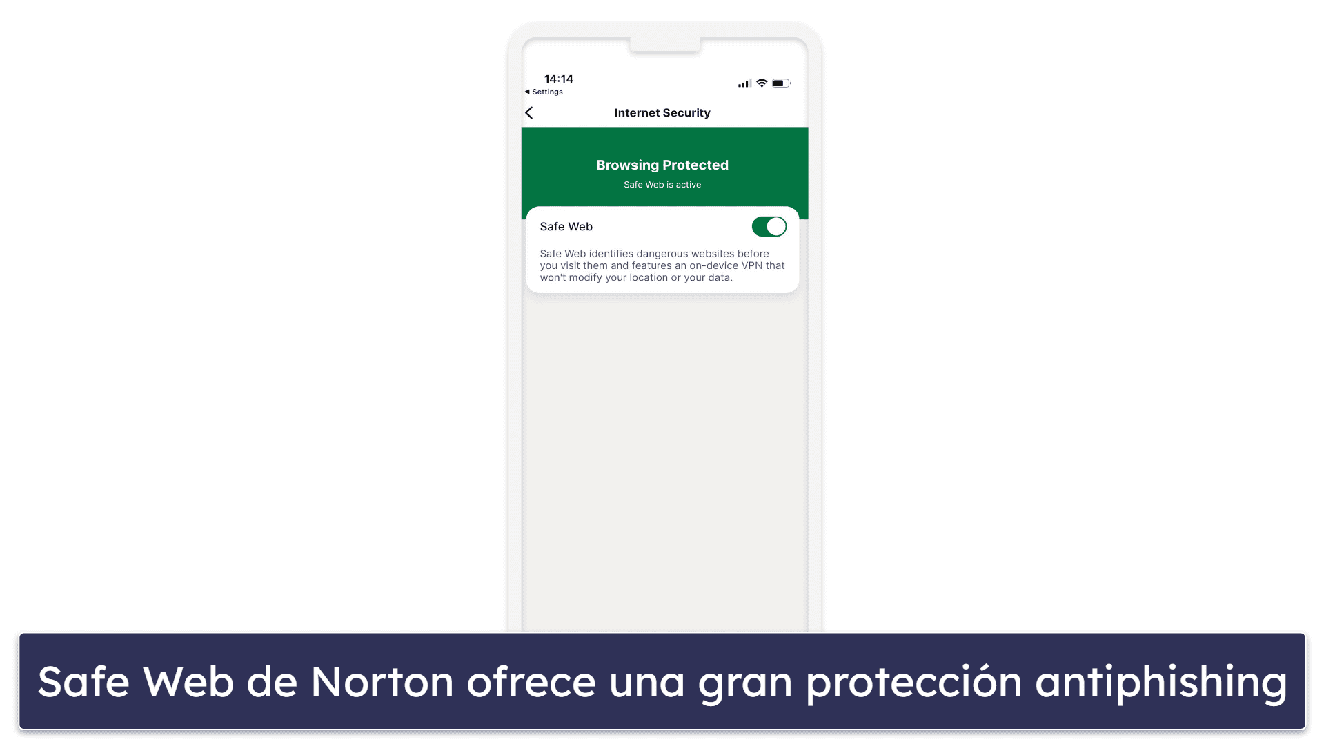 1.🥇 Norton Mobile Security: Es el mejor antivirus para iOS de nivel premium