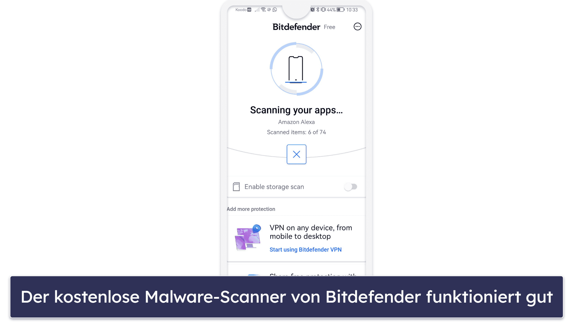 🥉3. Bitdefender — Einfach zu bedienen mit hervorragendem Malware-Schutz