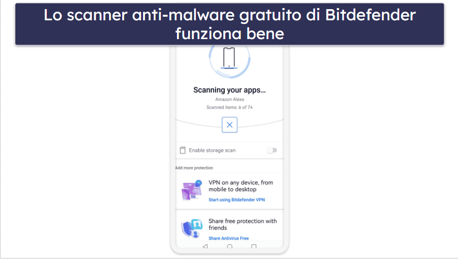 🥉3. Bitdefender — Facile da usare e con un’eccellente protezione dai malware