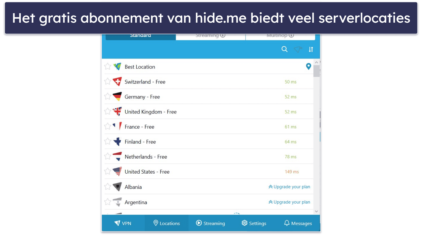 🥉3. hide.me — Geweldige gratis VPN met veel gratis serverlocaties