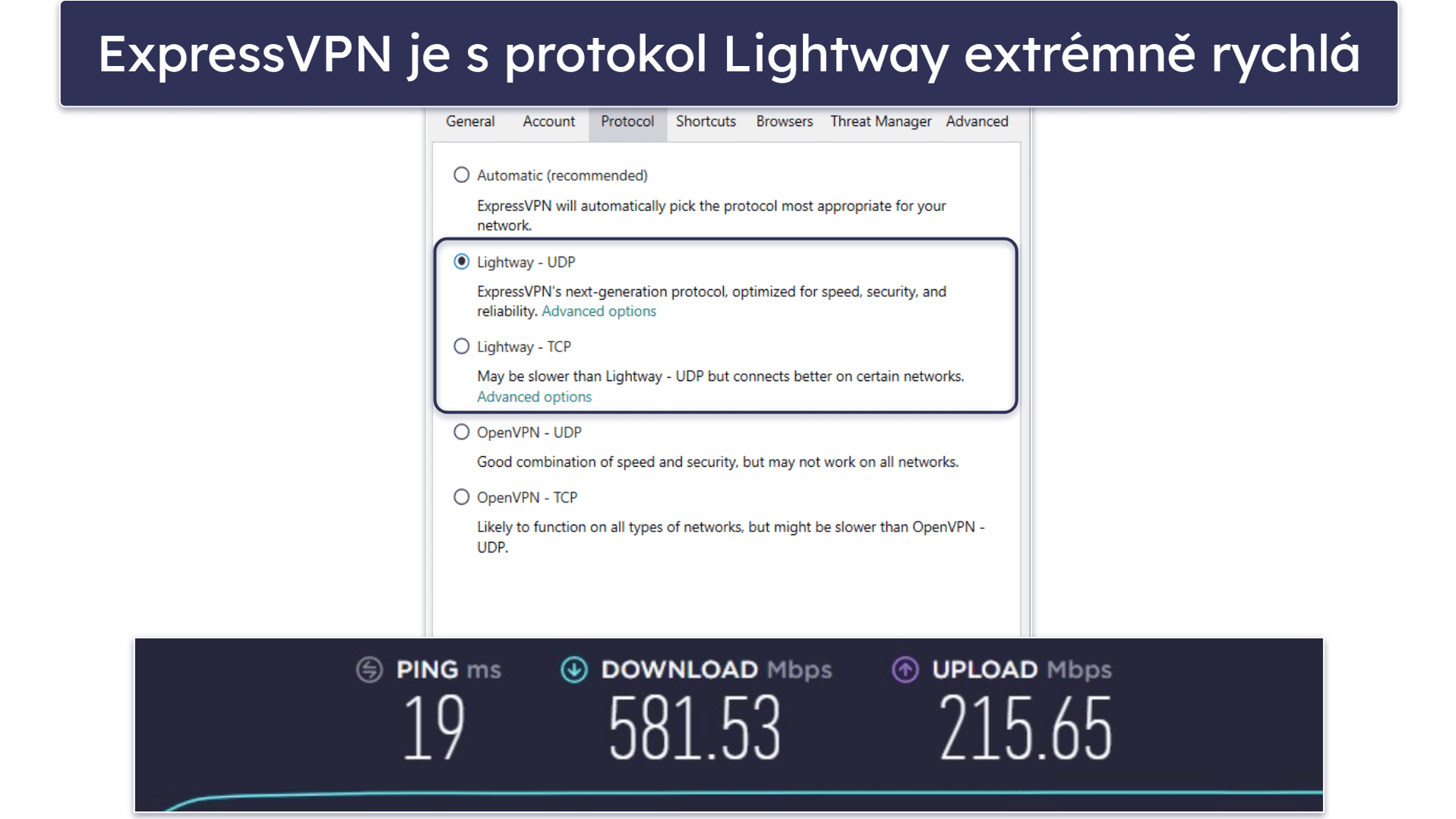 🥇1. ExpressVPN – Nejlepší VPN pro rok 2024