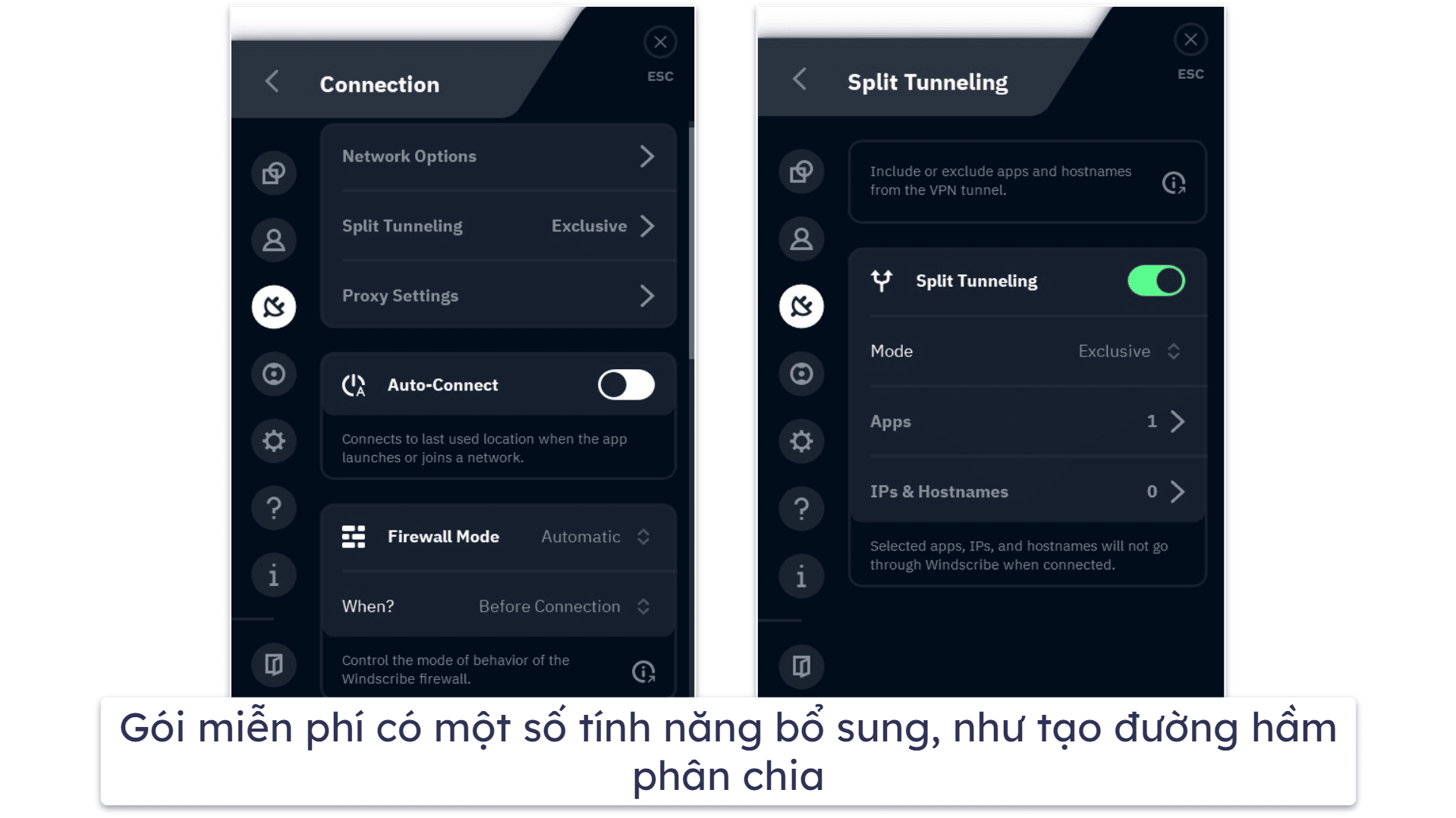 5.  Windscribe — VPN miễn phí khá ổn để phát trực tuyến