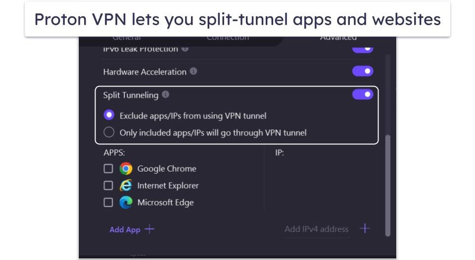 Extra Features — Proton VPN Wins This Round