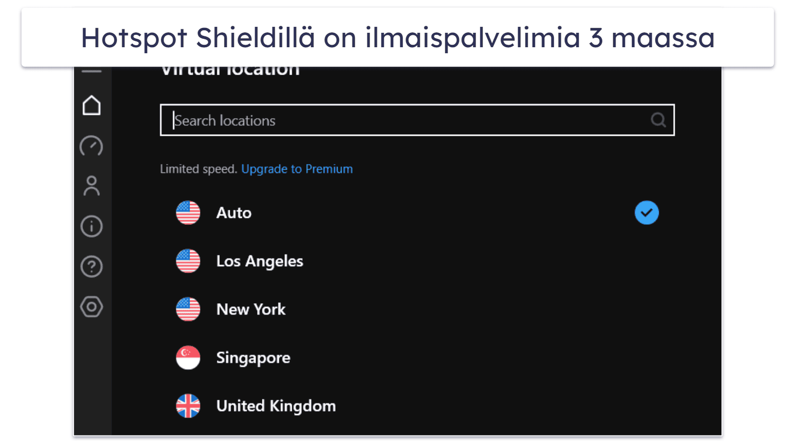 4. Hotspot Shield – Hyvä turvalliseen selaamiseen