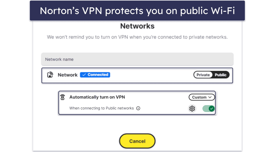 Norton VPN Features — Industry-Standard Security + 3 VPN Protocols