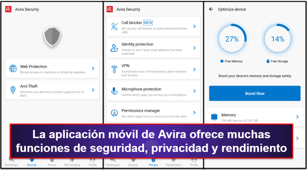 App móvil de Avira
