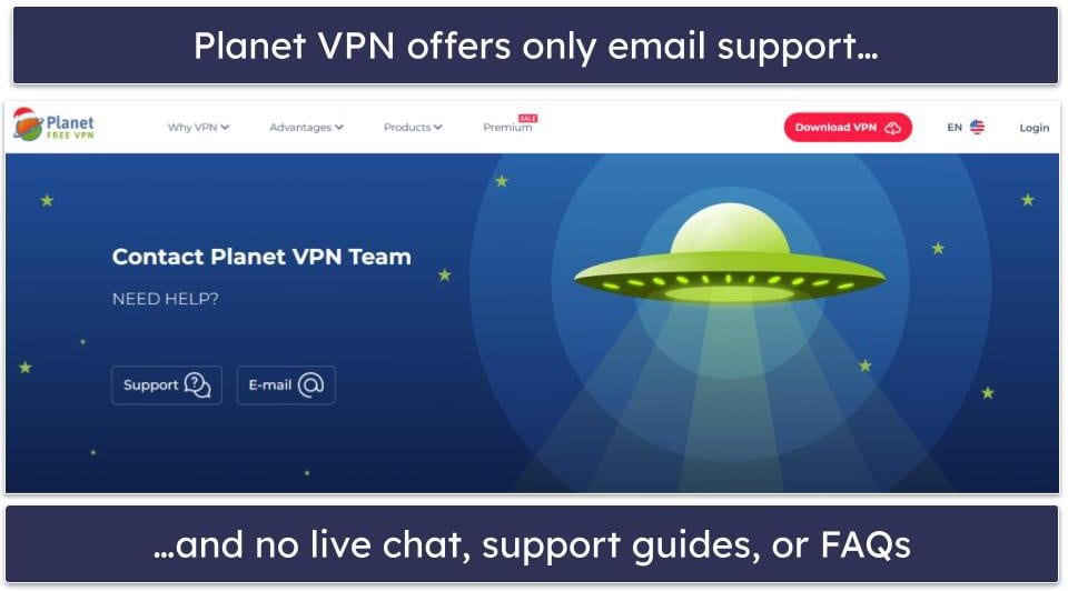 Planet VPN Customer Support