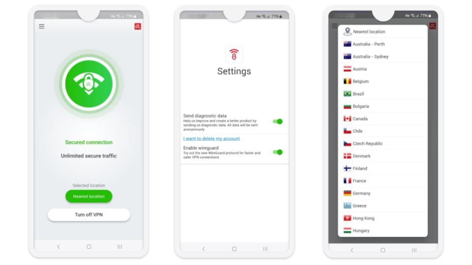 Avira Phantom VPN Ease of Use: Mobile &amp; Desktop Apps — Simplistic Interface That Works Well