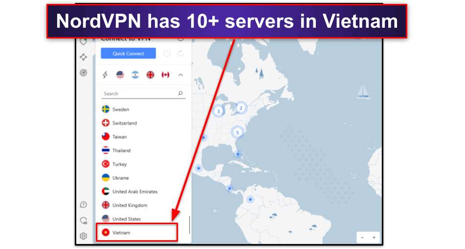 Does Nord VPN have Vietnam server?