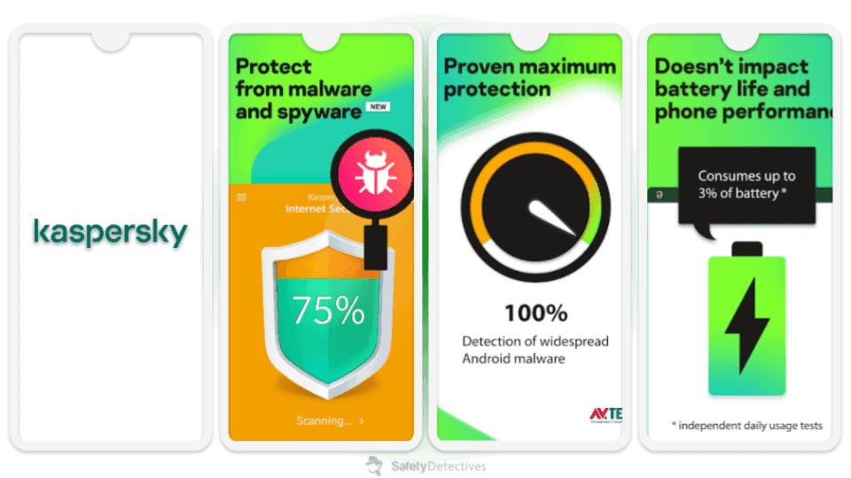 7. Kaspersky Security &amp; VPN: intuitivo y con un análisis antivirus decente