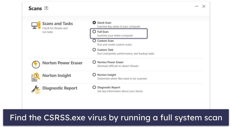 Step 1. Identify CSRSS.exe With Your Antivirus