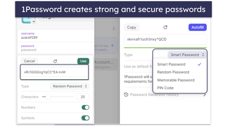 Characteristics of Strong &amp; Secure Passwords vs. Weak Passwords
