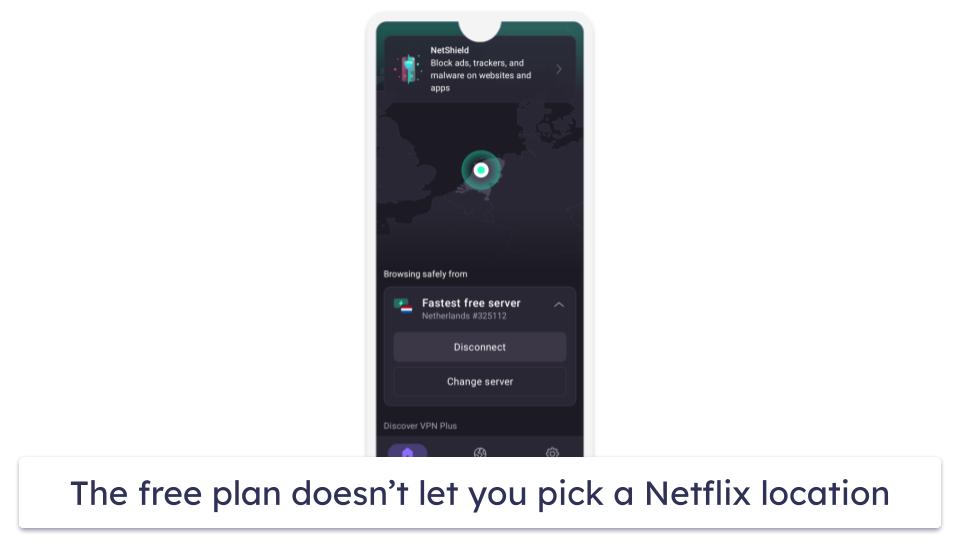 🥈2. Proton VPN — Best Free Netflix VPN With Unlimited Data