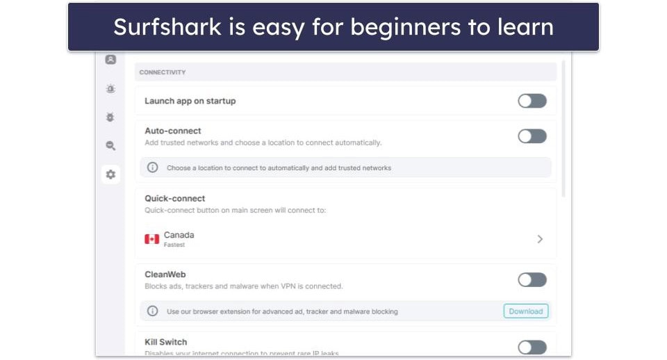 4. Surfshark — 7-Day Free Trials on Beginner-Friendly Mobile Apps