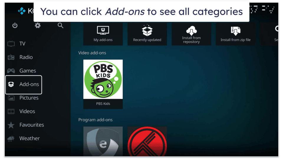 How to Install Official Kodi Add-ons