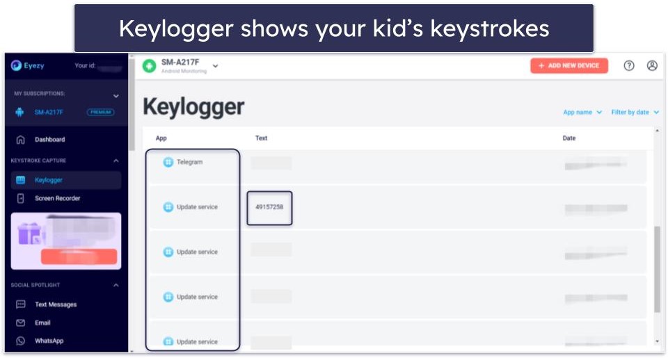 Eyezy Features — Spying Tool That Requires Some Manual Setup