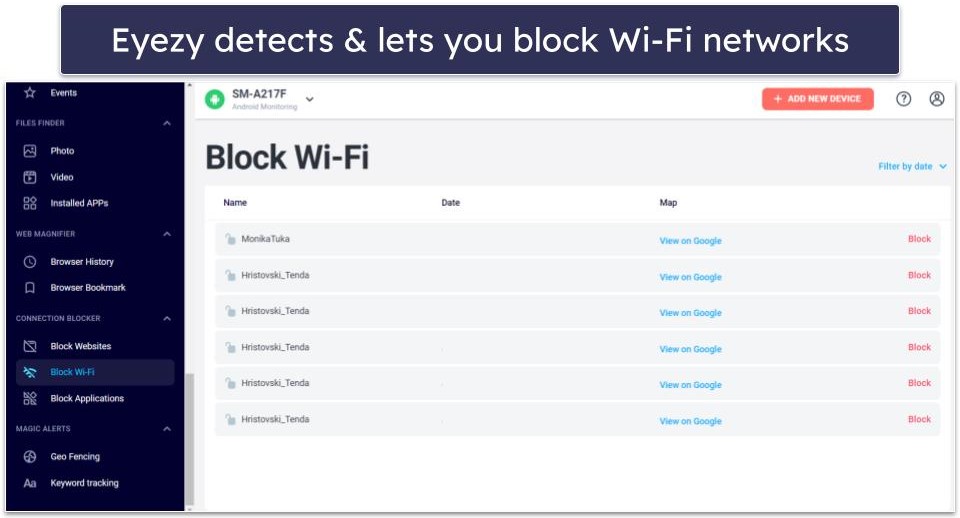 Eyezy Features — Spying Tool That Requires Some Manual Setup