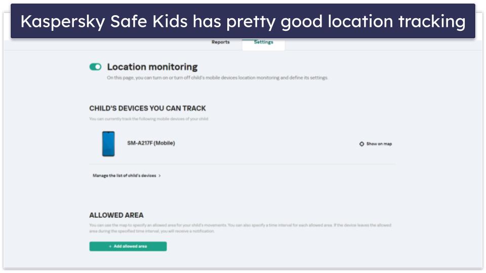 Kaspersky Safe Kids Features — All the Basics, Plus Battery Level Monitoring &amp; Geofencing