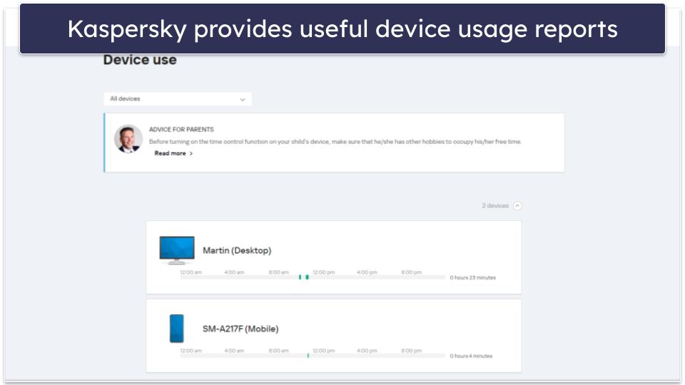 Kaspersky Safe Kids Features — All the Basics, Plus Battery Level Monitoring &amp; Geofencing