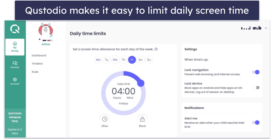 Qustodio Features — Great Filtering, Scheduling &amp; Reports (Plus YouTube Monitoring)