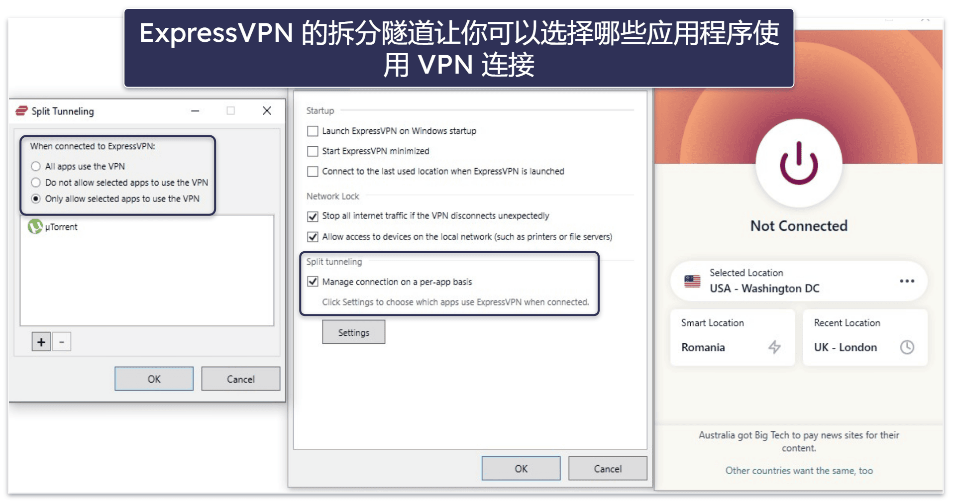 🥇1. ExpressVPN: 最佳即付即用月付 VPN