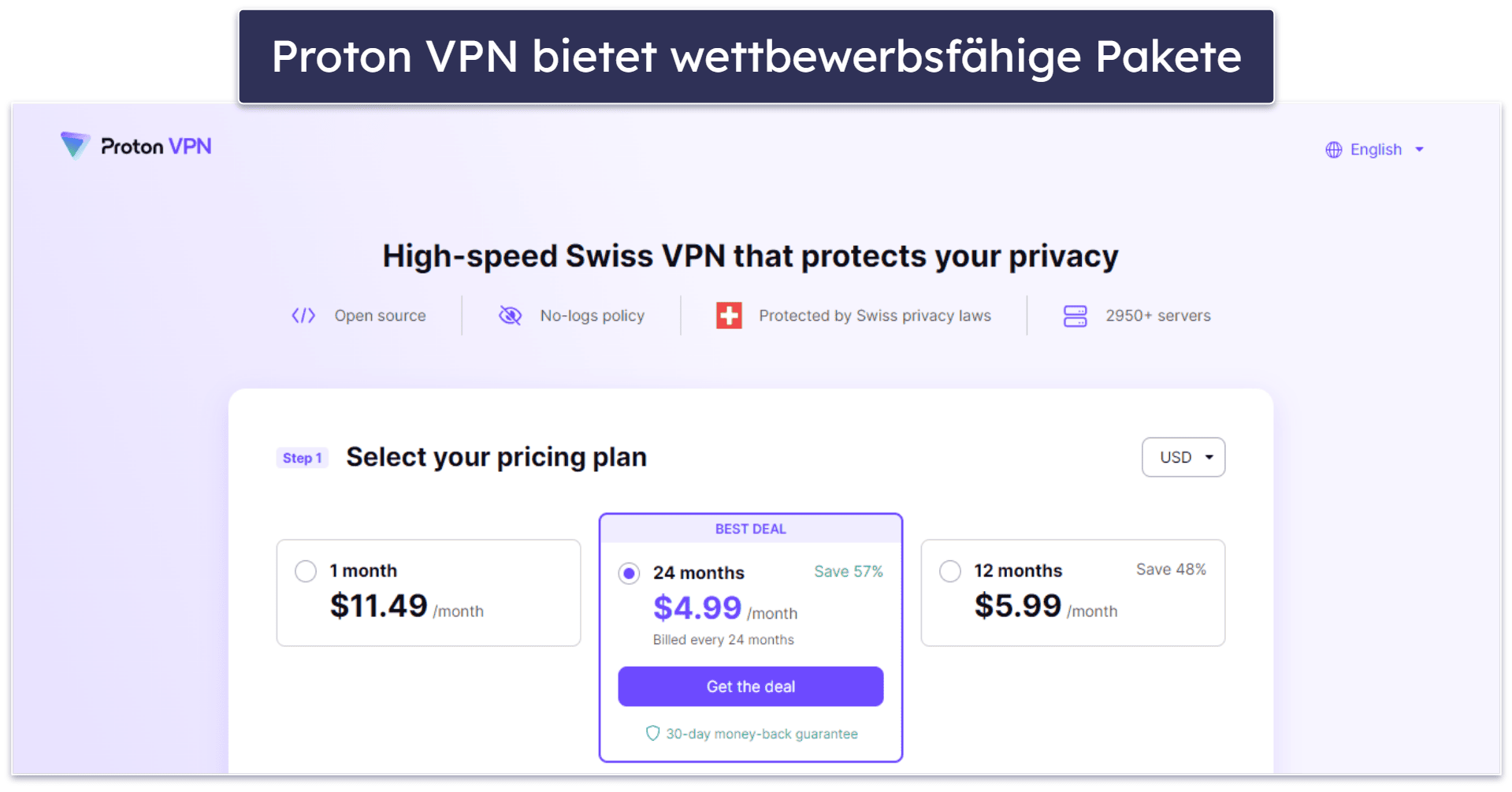 7. Proton VPN – hochwertige Sicherheits- und Datenschutzfunktionen