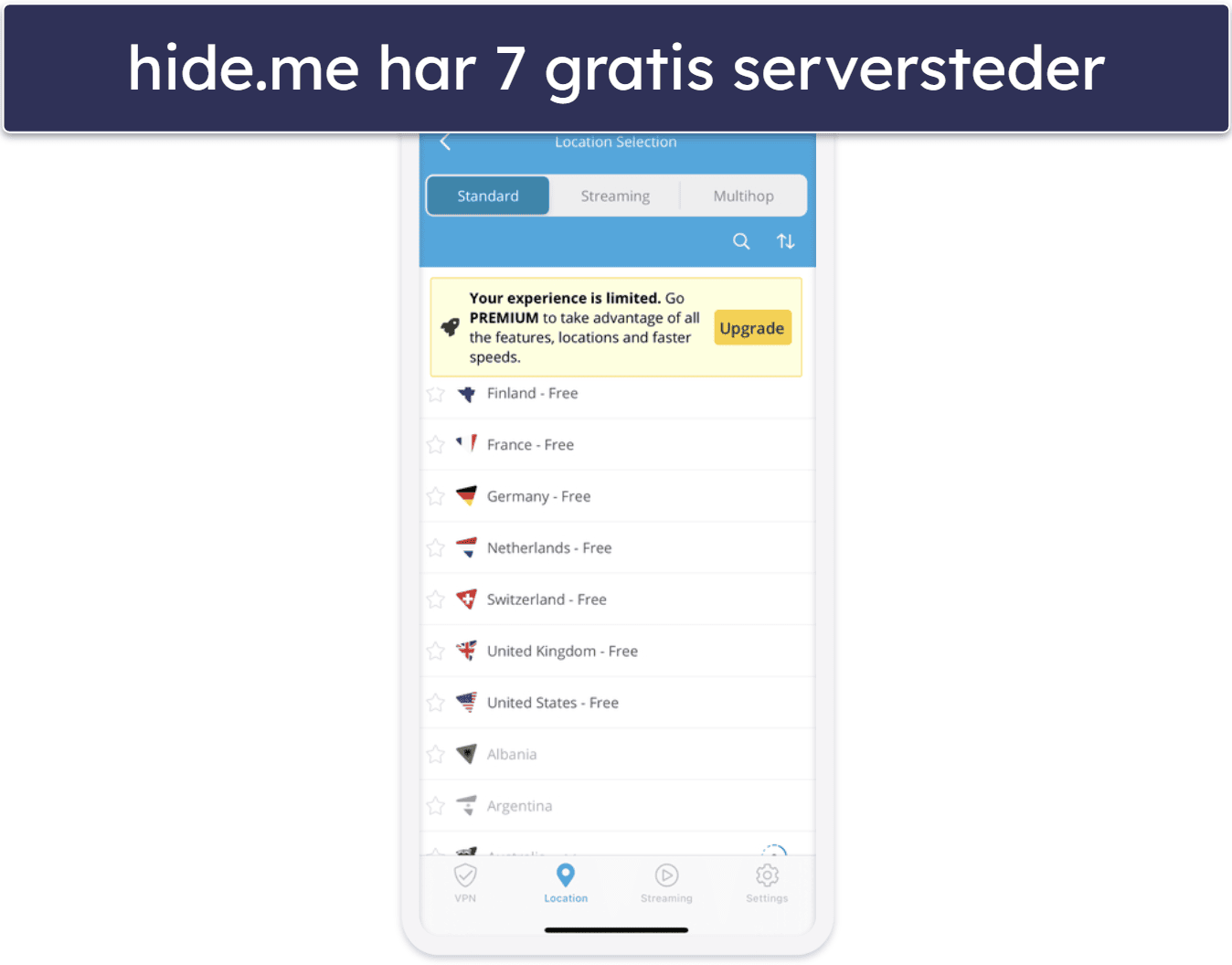 🥉3. hide.me — God gratis VPN for begyndere