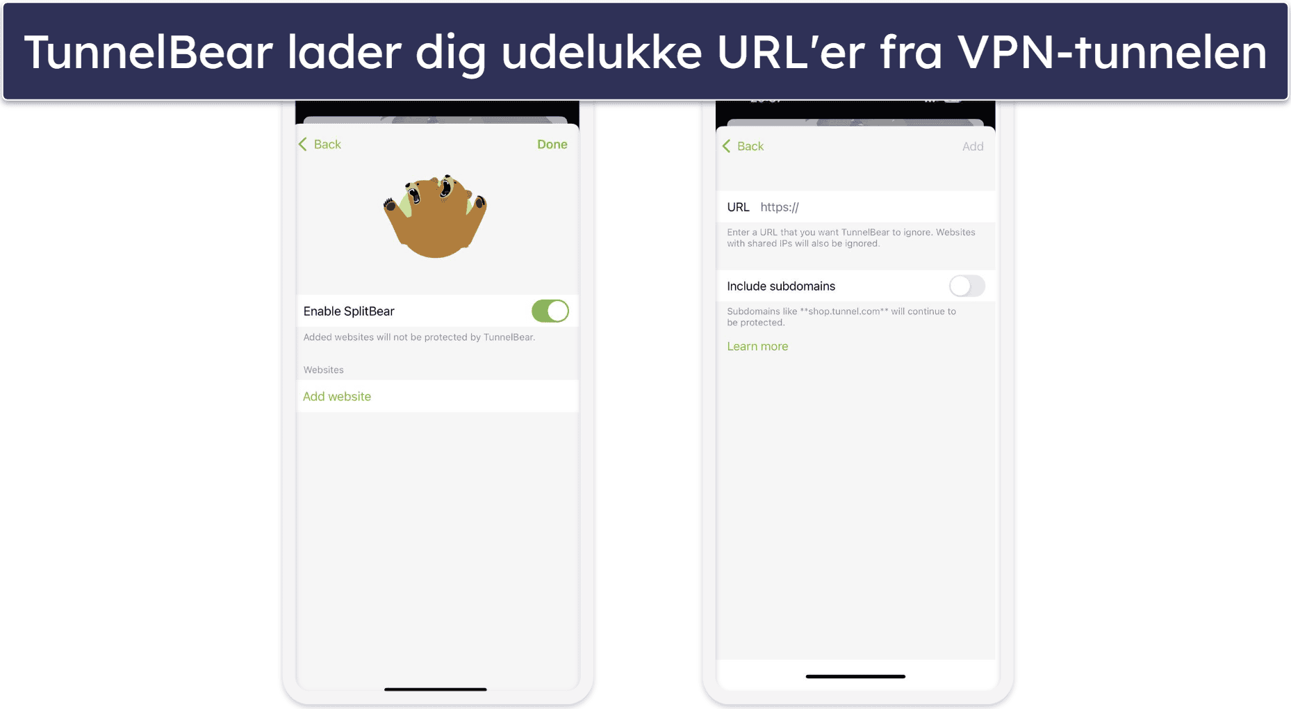 4. TunnelBear — Stort Servernetværk til iOS