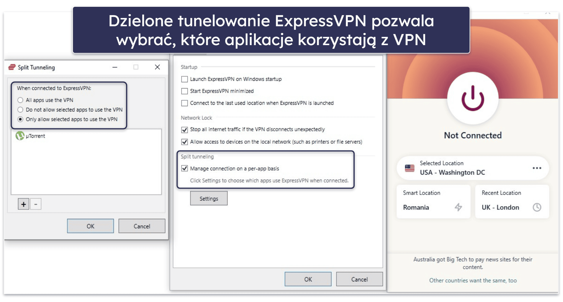 🥇1. ExpressVPN: Najlepszy miesięczny (płatny na bieżąco) VPN