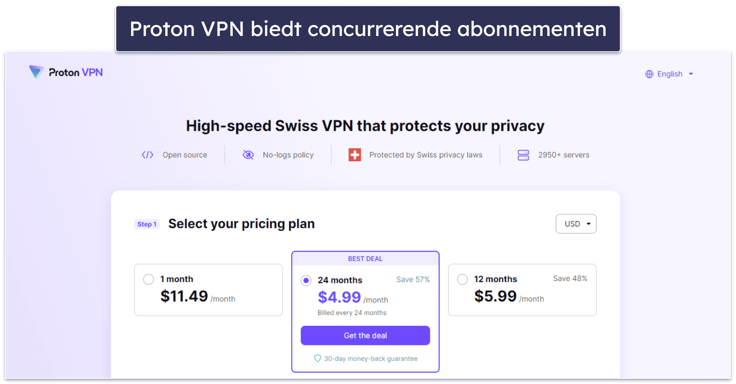 7. Proton VPN — Hoogwaardige beveiligings- en privacyfuncties