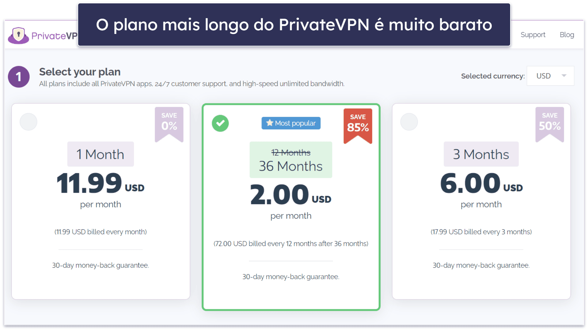6. PrivateVPN — Muita intuitiva (boa para novos usuários)