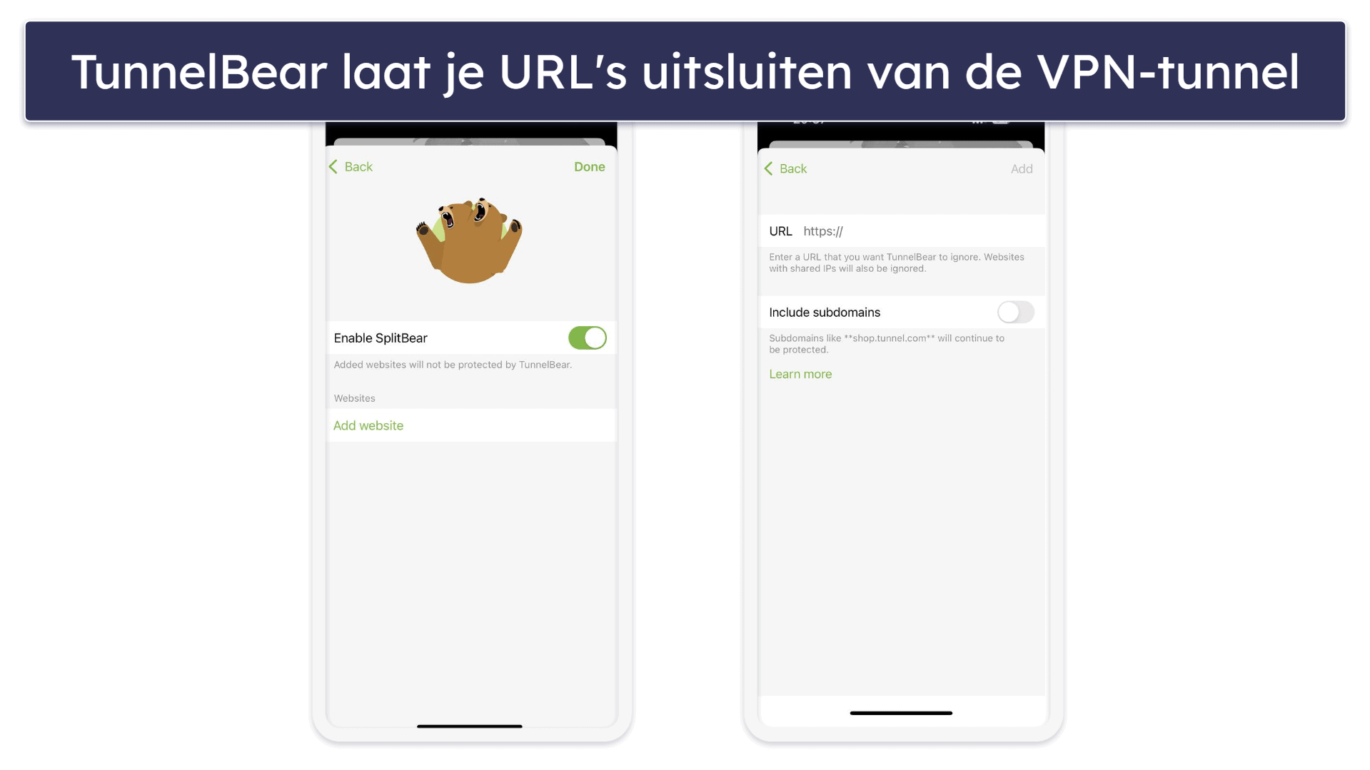 4. TunnelBear – Groot servernetwerk voor iOS