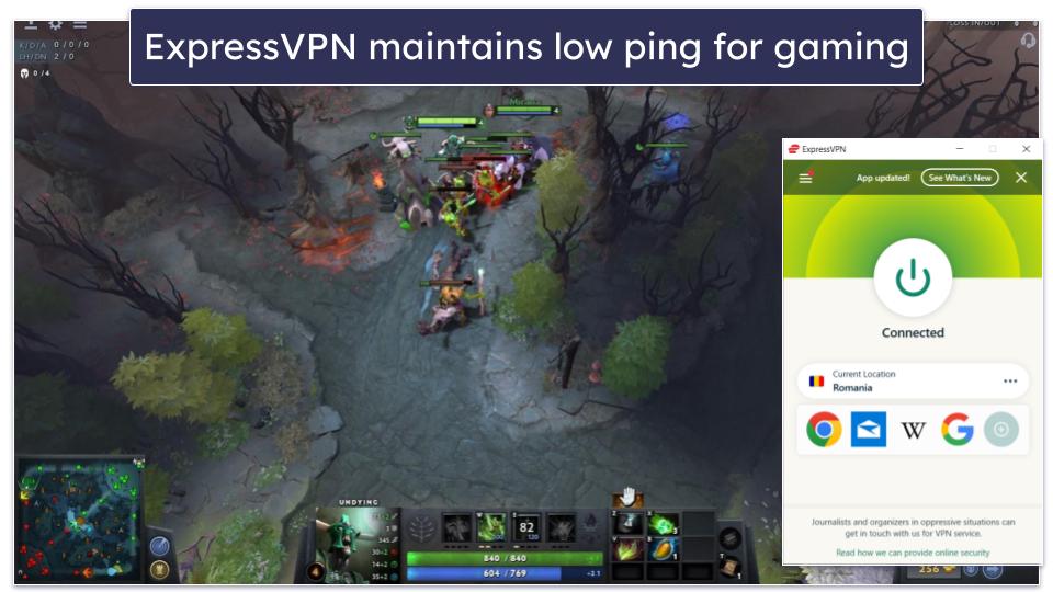 Gaming — ExpressVPN Comes Out on Top