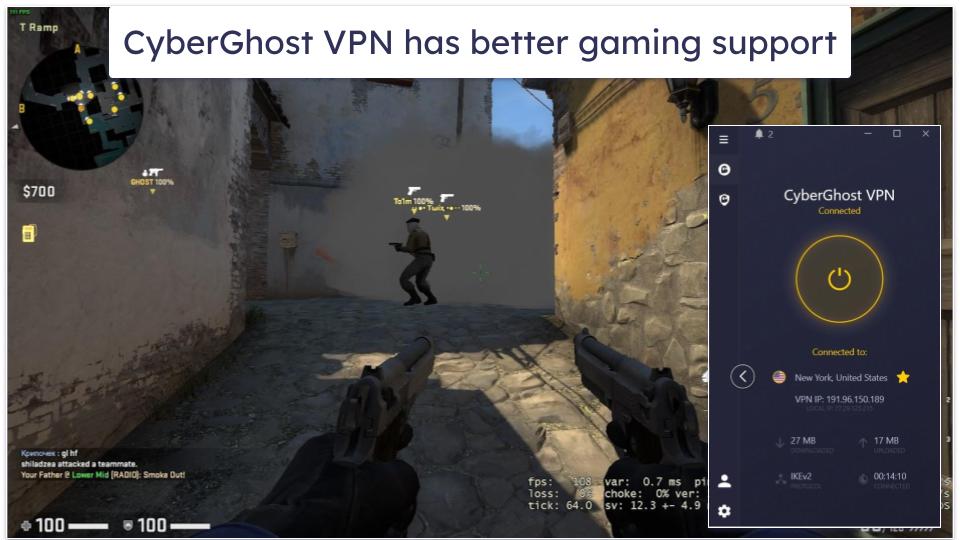 Gaming — CyberGhost VPN Has Better Gaming Support